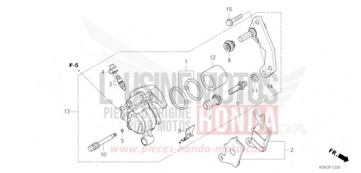 ETRIER DE FREIN AVANT CBF125MER de 2024